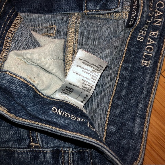 high rise american eagle skinny ripped jeans - Picture 4 of 7